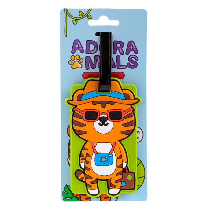 Etiqueta de bagagem PVC Alfie o Tigre Adoramals Selvagem