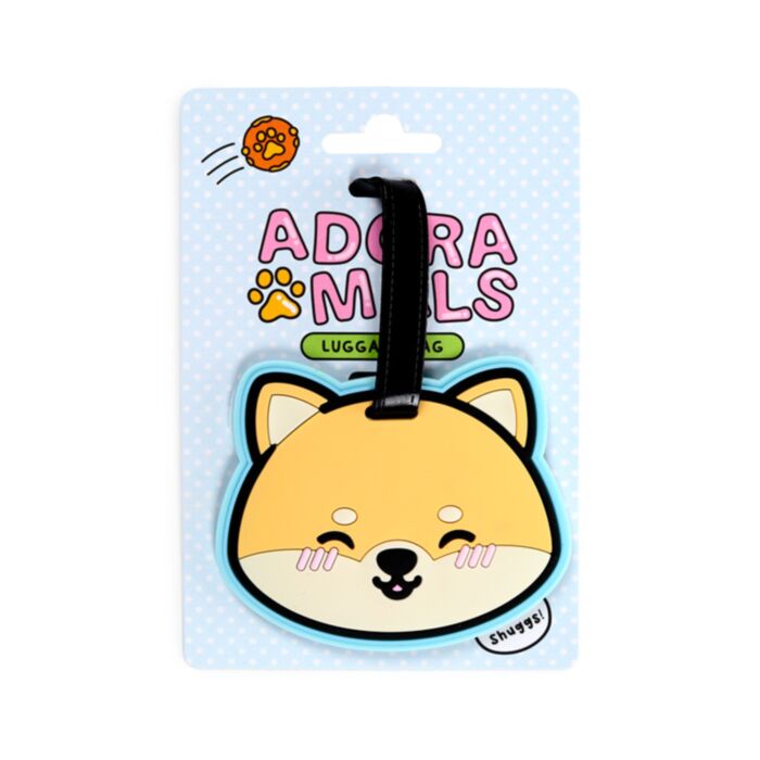Etiqueta de bagagem PVC Adoramals Shuggs o Shiba Inu