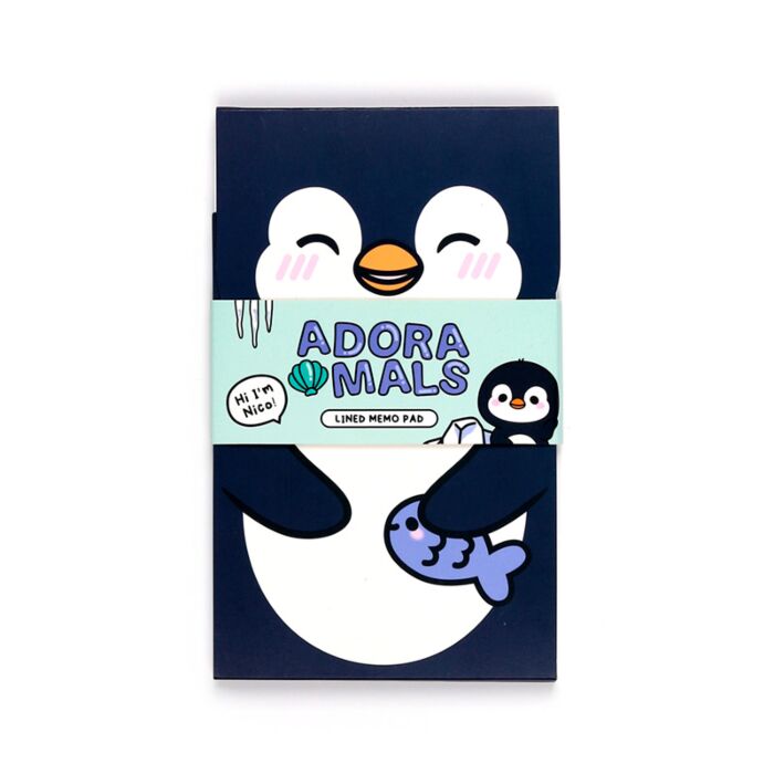 Bloco de notas flip Adoramals Pinguim