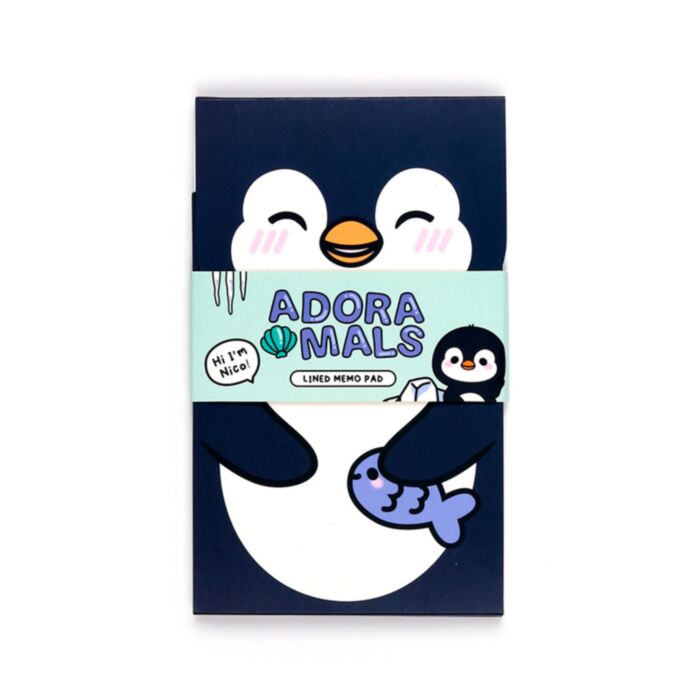 Bloco de notas flip Adoramals Pinguim 