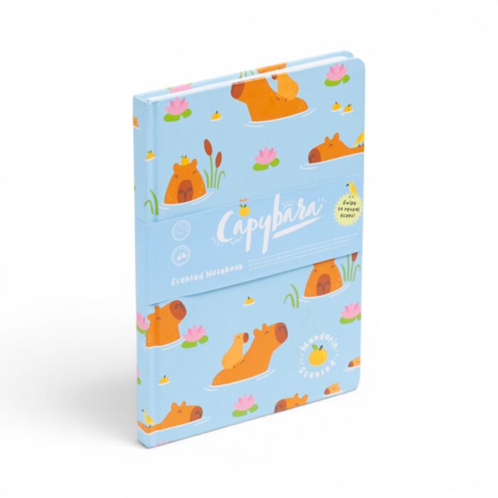 Caderno perfumado A5 em papel reciclado Capivara