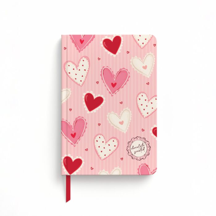 Caderno perfumado A5 em papel reciclado Amore Heart Coração