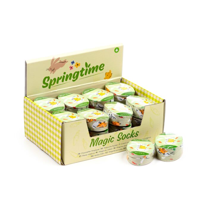 Meias mágicas - Meias mágicas comprimidas para a primavera