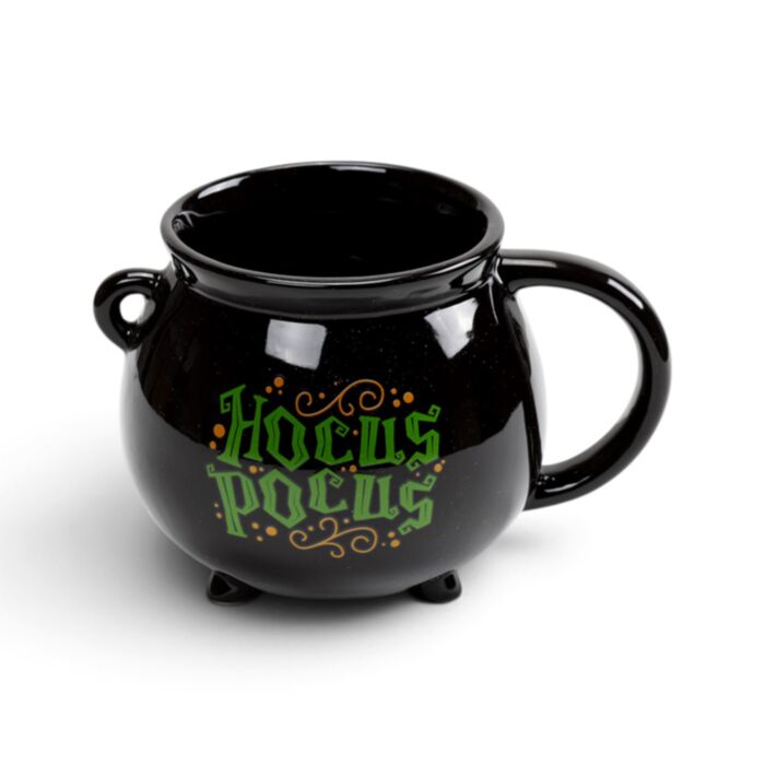 Caneca de cerâmica em forma de Caldeirão preto Hocus Pocus