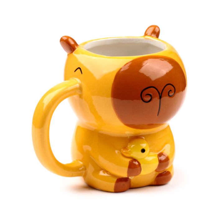 Caneca de cerâmica em forma de Capivara
