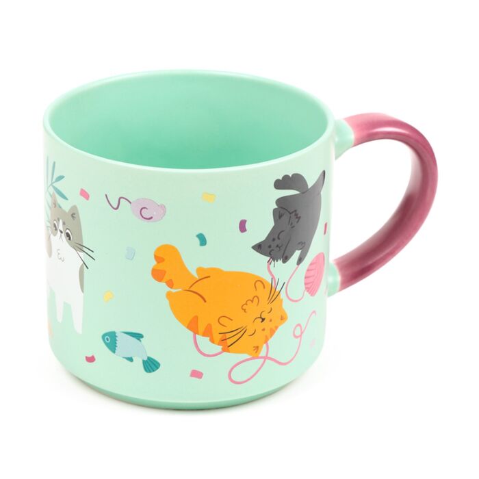 Caneca grande de porcelana - Beans & Co Gatos