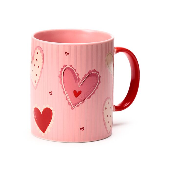 Caneca de Porcelana Amore Hearts Coração