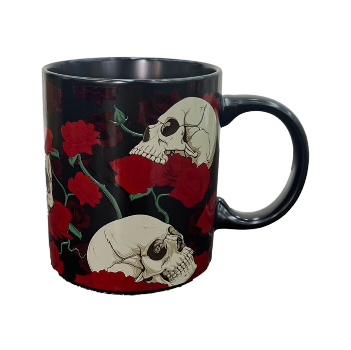 Caneca Caveiras e Rosas