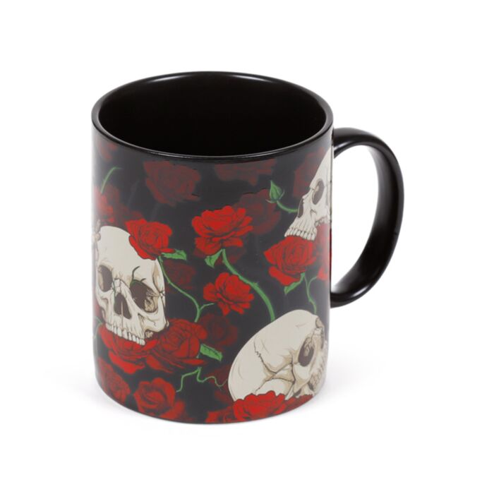 Caneca Caveiras e Rosas
