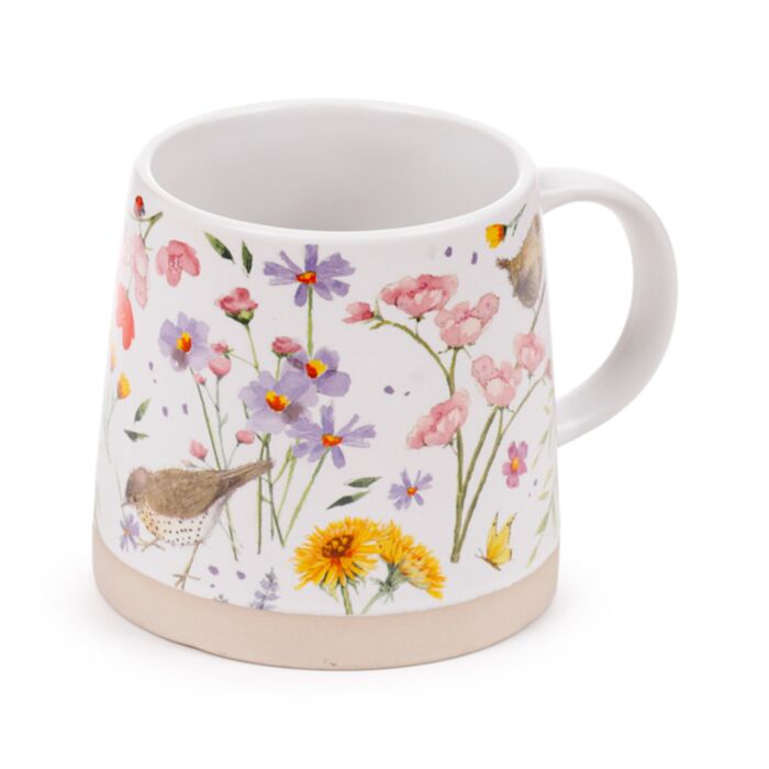 Caneca de grés Jan Pashley Wings and Wildflowers