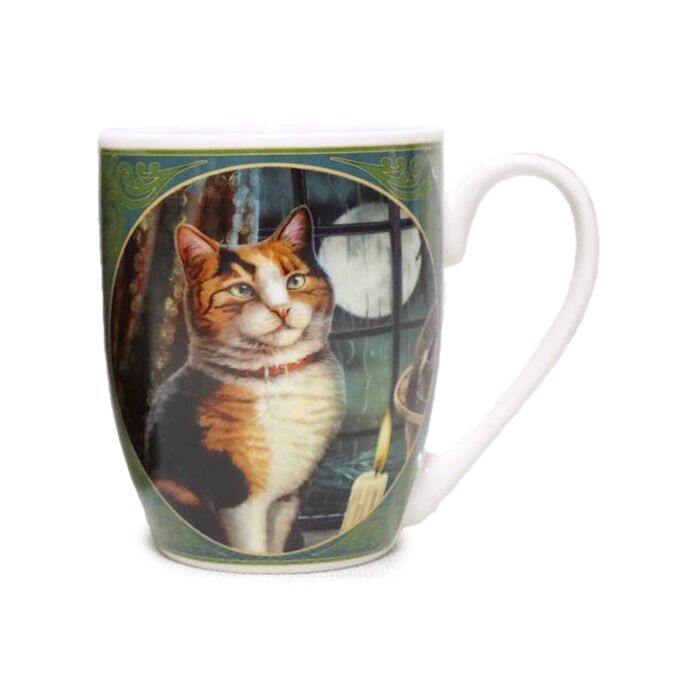 Caneca de Porcelana Lisa Parker Gato aguardando aventuras