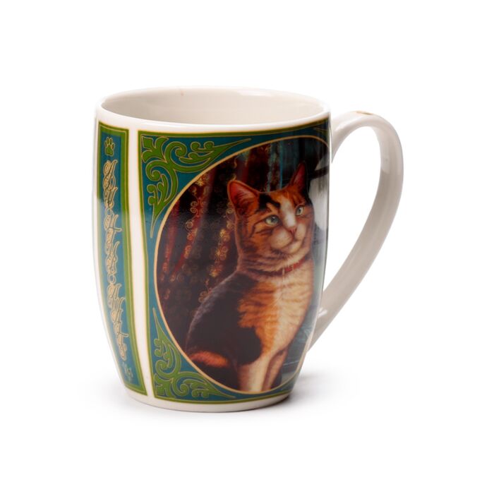Caneca de Porcelana Lisa Parker Gato aguardando aventuras