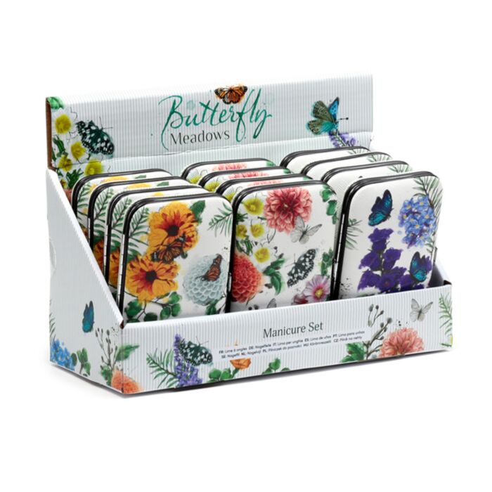 Set 5 peças manicure Prados de Borboletas