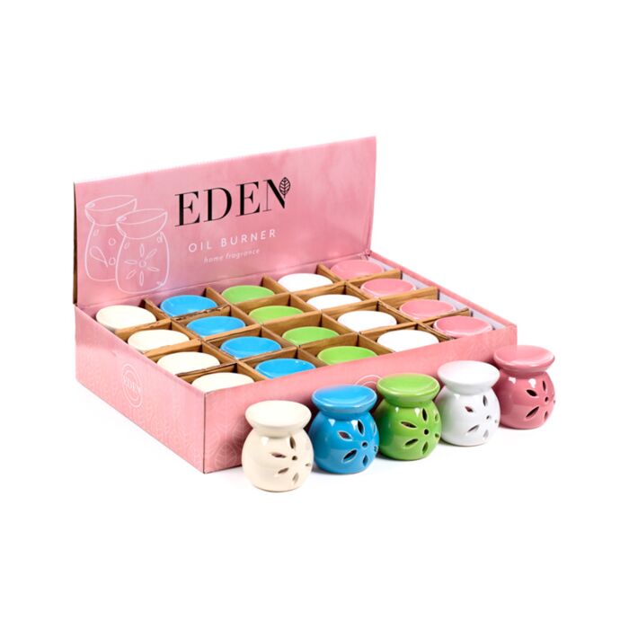 Pequeno Queimador de Essências em Cerâmica com Flor