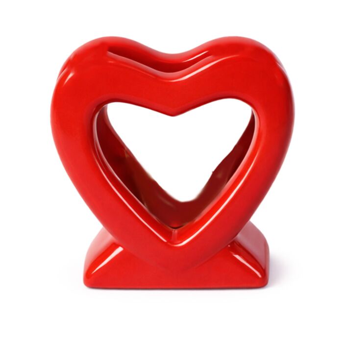 Queimador de óleo em cerâmica moldado Amore Heart Coração 
