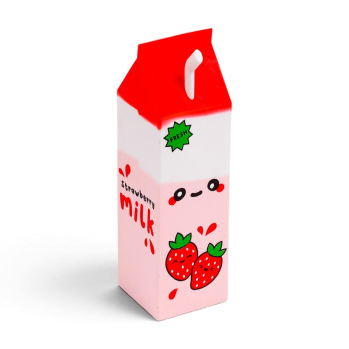 Estojo vertical cartão de leite Foodiemals Morango