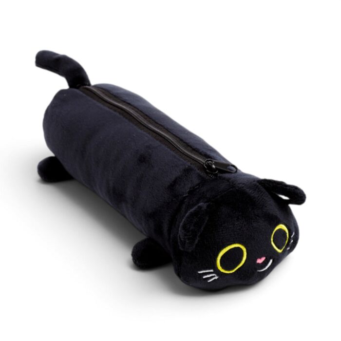 Estojos de pelúcia Lucky O Gato preto da sorte