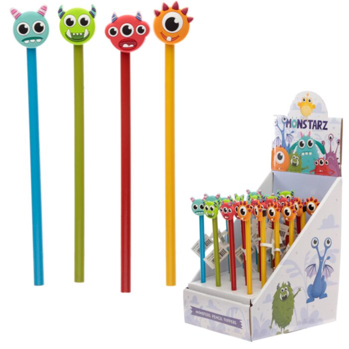 Lápis com Figura em PVC - Monstrarz