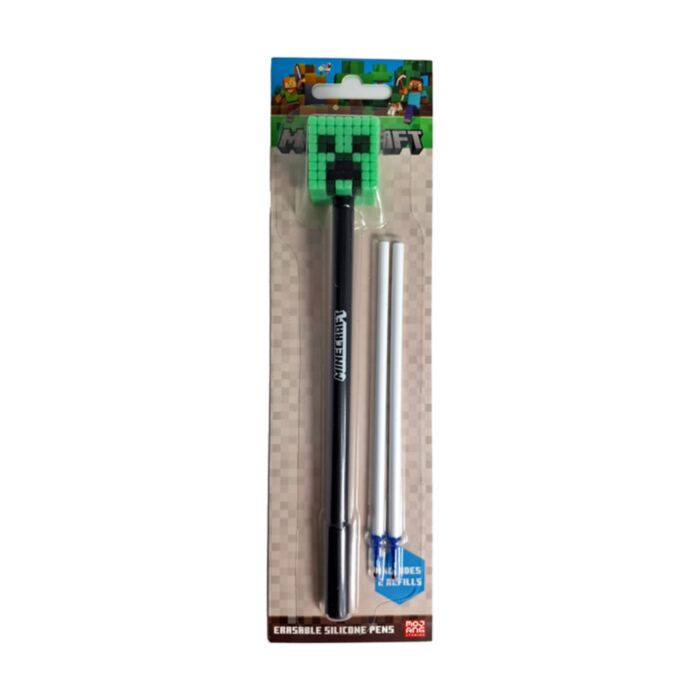 Caneta apagável com topo de silicone  Minecraft Creeper