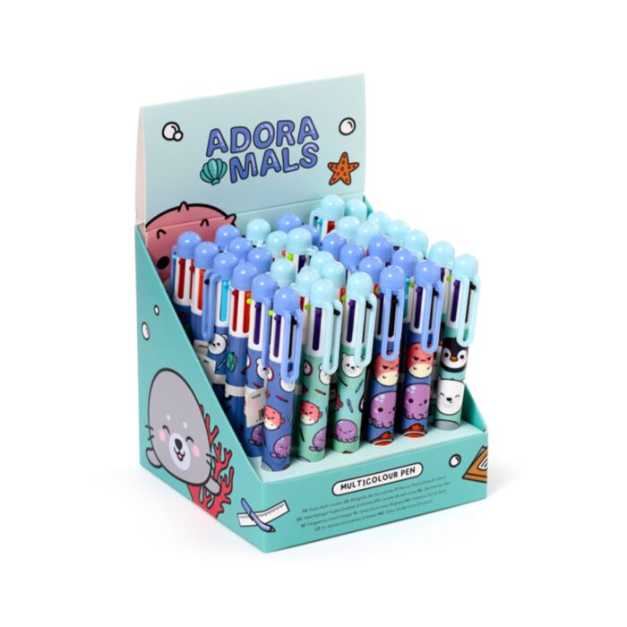 Adoramals Vida Marinha Caneta Multicor (6 Cores)