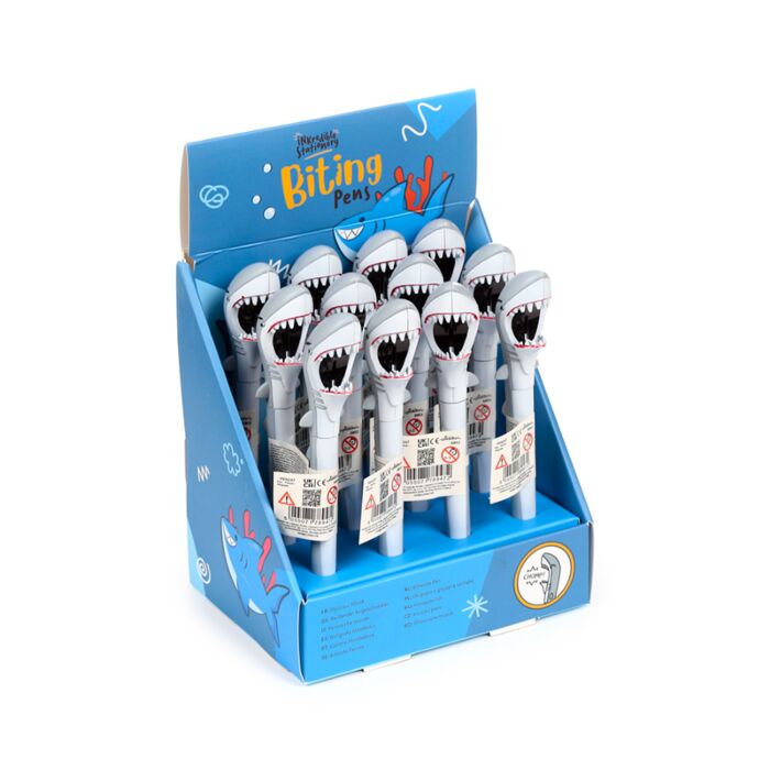 Caneta tubarão mordedor