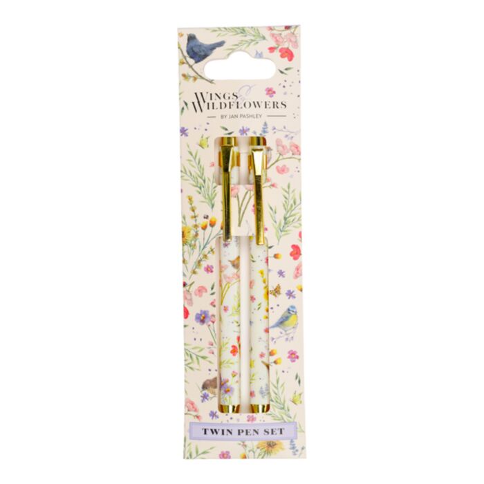 Set 2 Canetas Jan Pashley Wings & Wildflowers