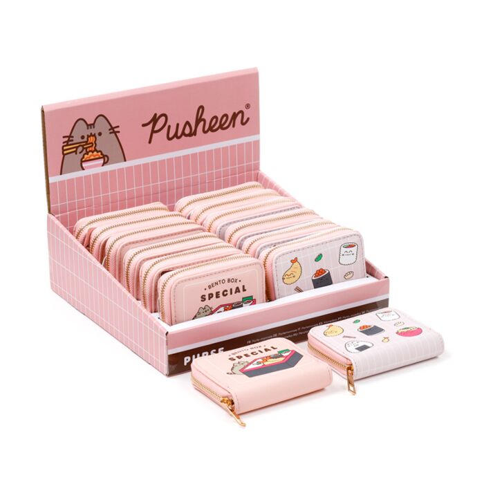 Carteira pequena com fecho Pusheen the Cat Sushi Club