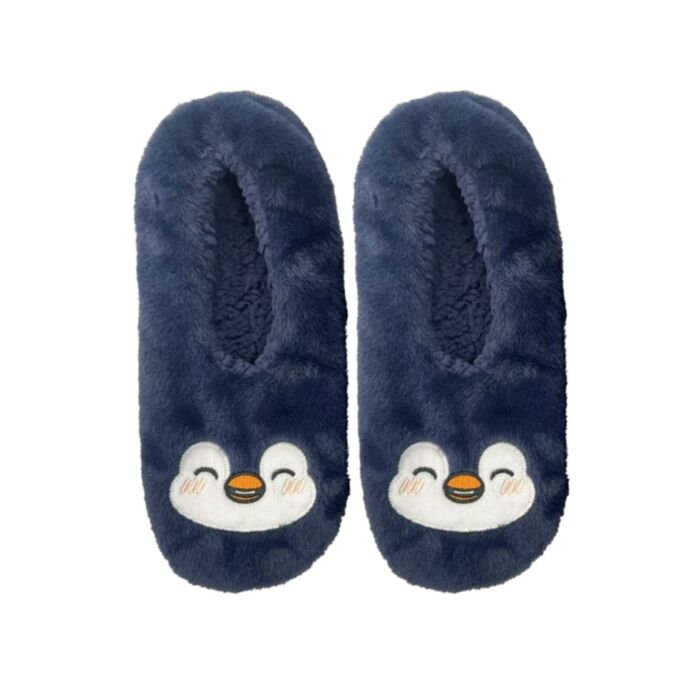 Pantufa antiderrapantes de pelúcia, tamanho 36-38 Adoramals Pinguim