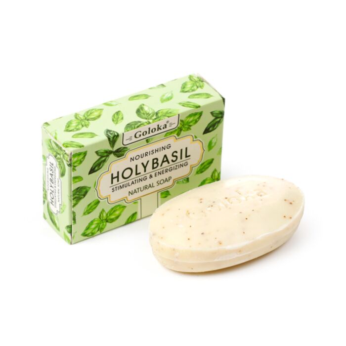 Sabonete artesanal de manjericão Goloka