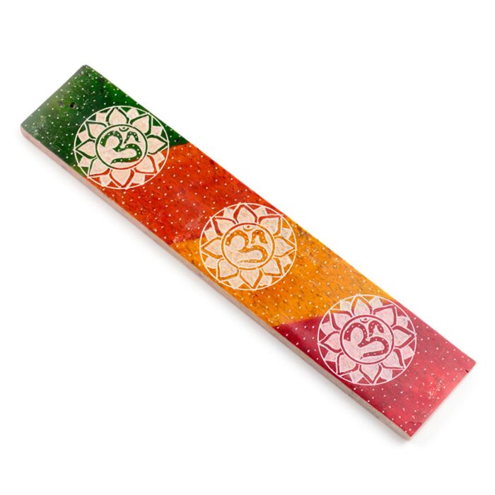 Queimador de incenso em pedra-sabão Om