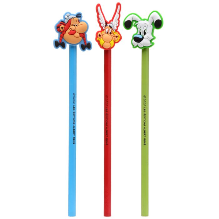 Asterix, Obelix & Idefix Lápis com Detalhe em PVC