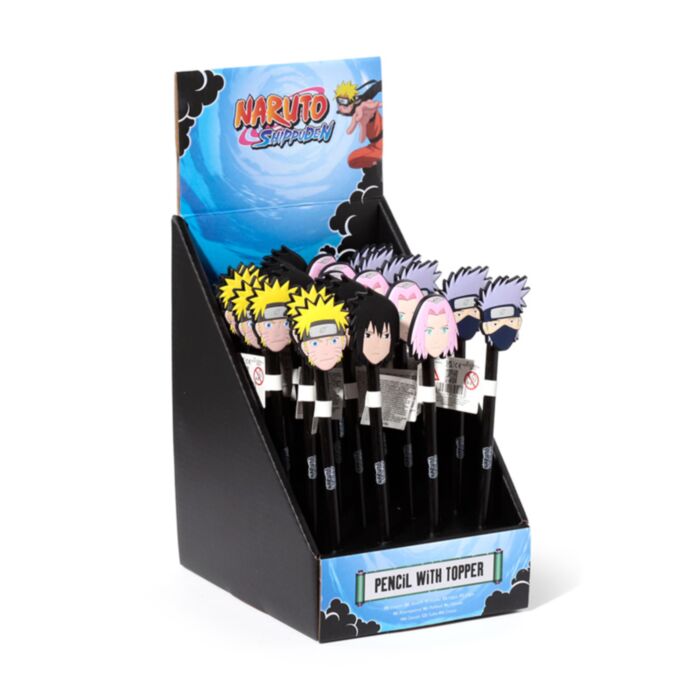 Lápis Naruto com topo PVC