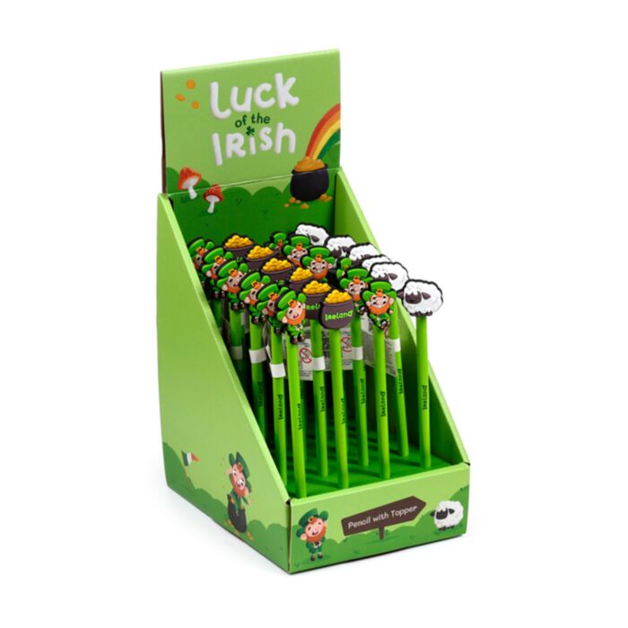 Lápis com topo em PVC Anão da Sorte - Irlanda