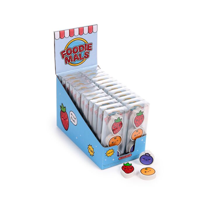 Conjunto 3 Borrachas Foodiemals Frutas