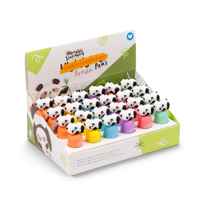 Caneta marcadora com topo - Panda 
