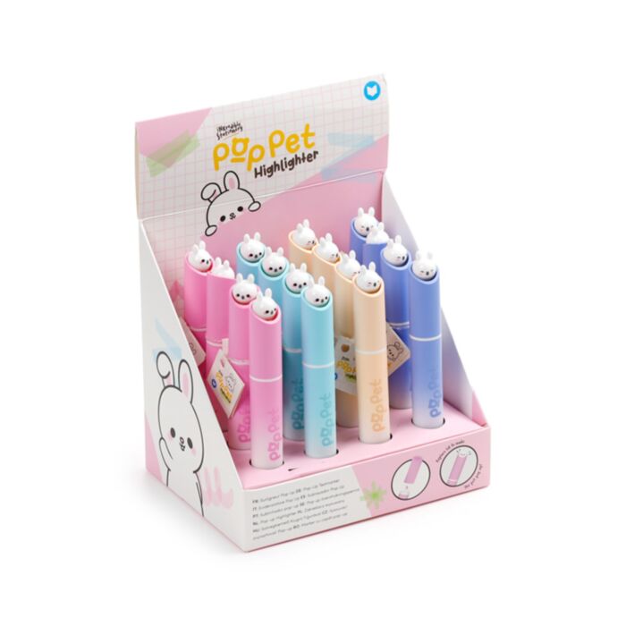 Canetas marcadoras Pop Pet  Adoramals Pets Coelho