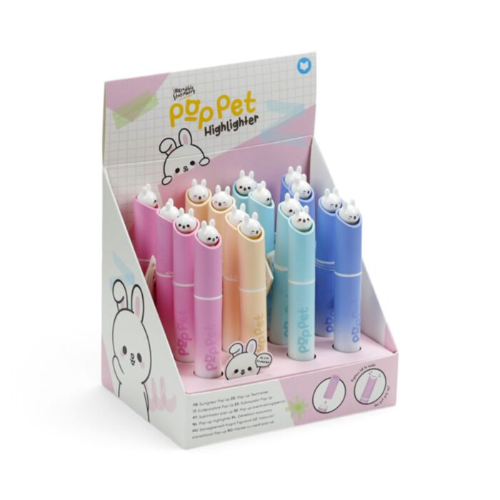 Canetas marcadoras Pop Pet  Adoramals Pets Coelho