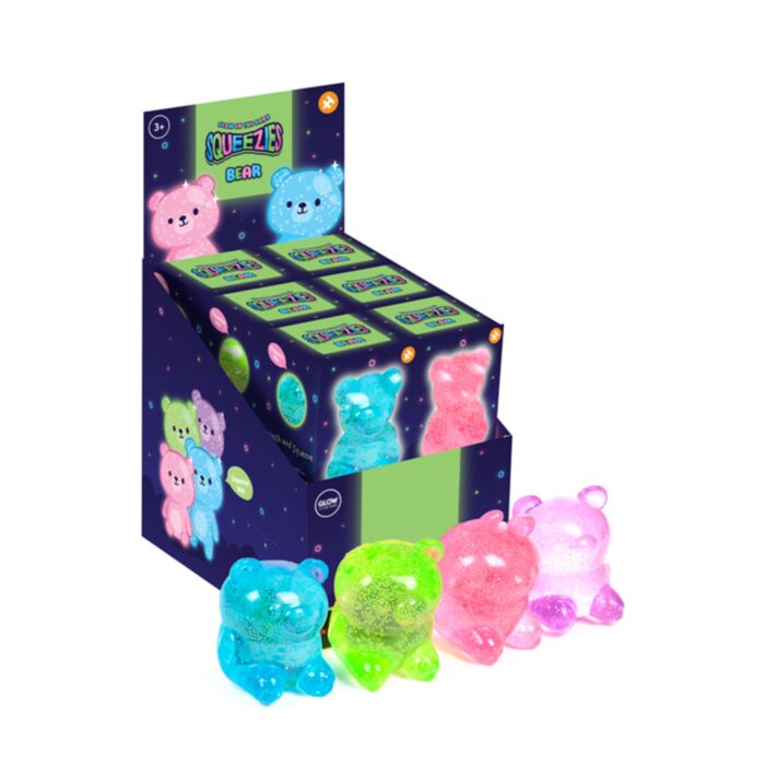 Brinquedo de Maltose Squeezy Urso brilha no escuro