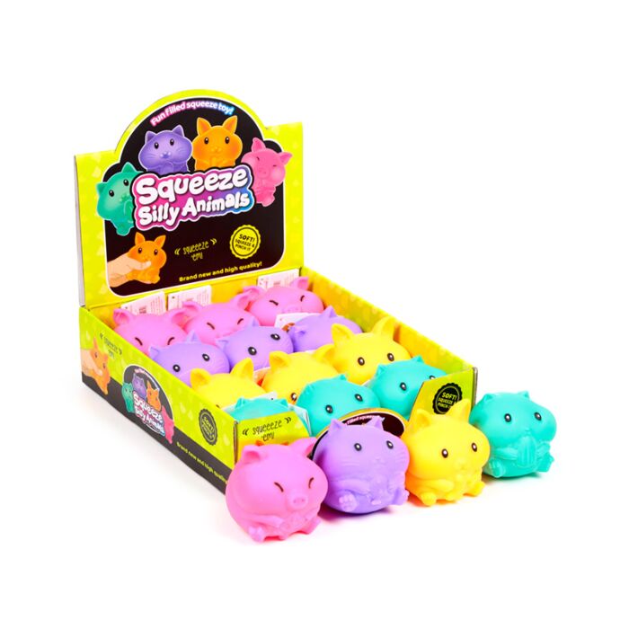 Brinquedo de stress Maltose para espremer Neon Animal Fofo