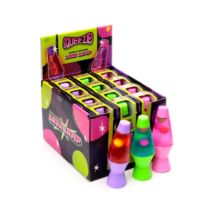 Brinquedo Lâmpada de Lava Brilhante no Escuro