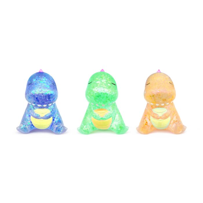 Brinquedo Maltose Squeezy com Glitter Dinossauro