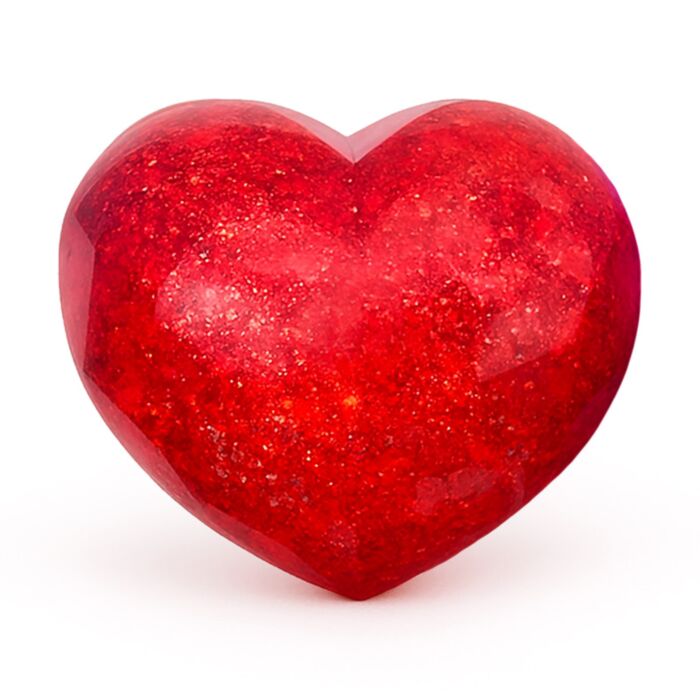 Brinquedo Maltose Squeezy com Glitter - Amore Heart Coração