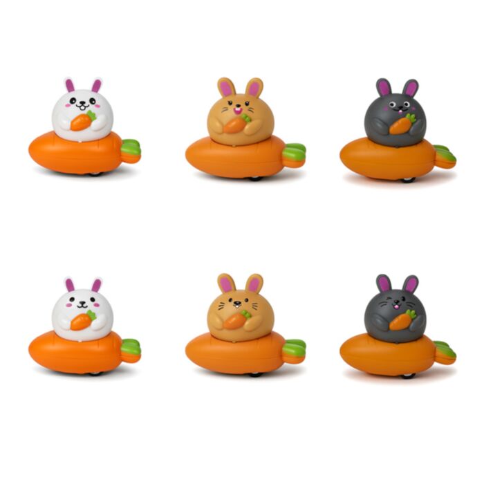 Brinquedo de ação com fricção e recuo Springtime - Coelho com cenoura