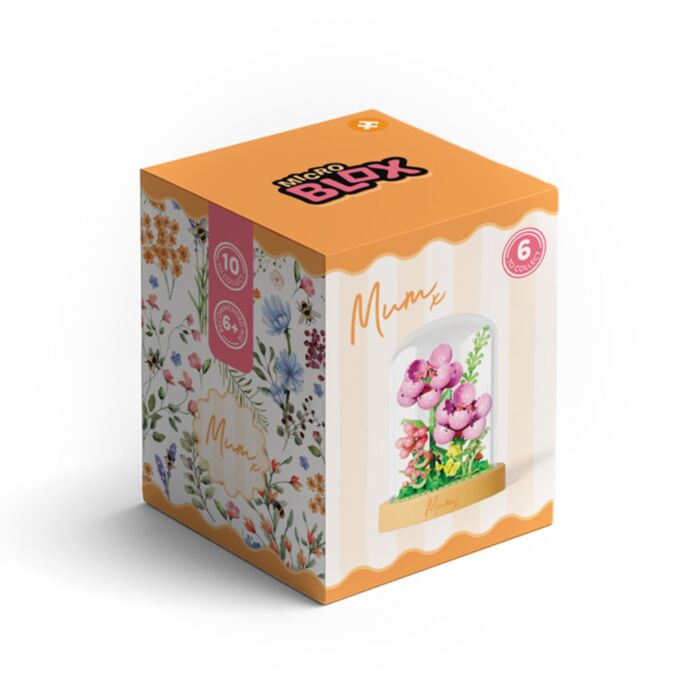 Kit de construção Micro Blox Prados de Nectar Mother's Day Mãe Flor