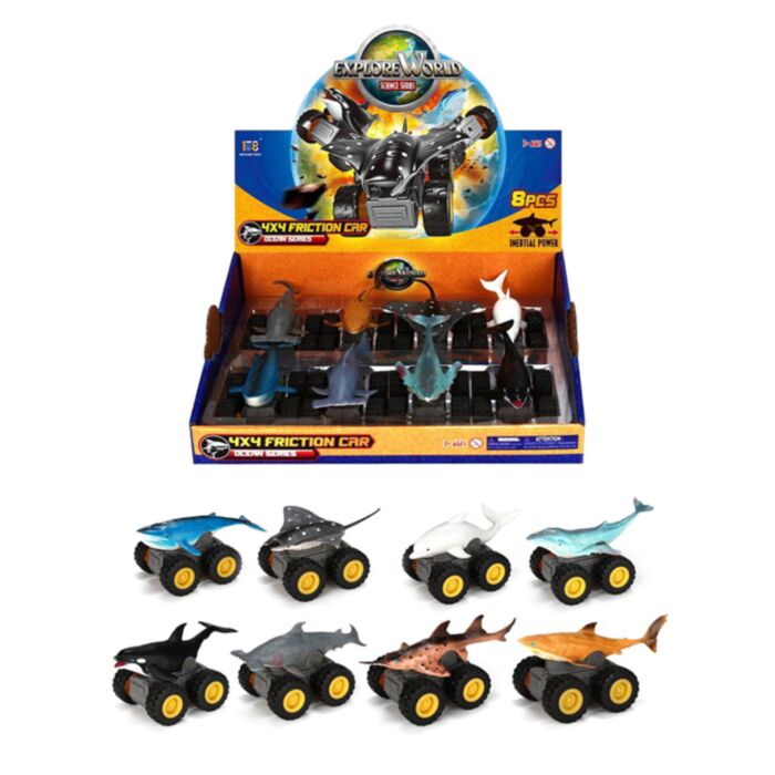 Brinquedo de ação com mecanismo de recuo Criatura marinha