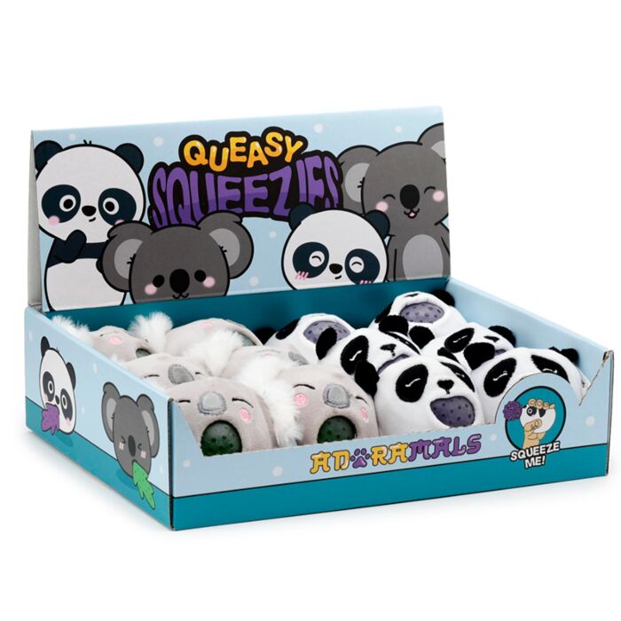 Criaturas Zoo para Espremer Queasy Squeezies – Panda e Coala