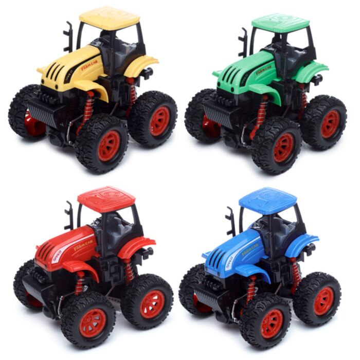 Brinquedo Monstro de Acrobacias Rotativas Tractor 4x4
