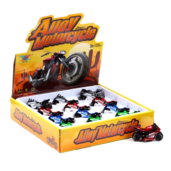 Brinquedo de ação de puxar para tras Motociclo