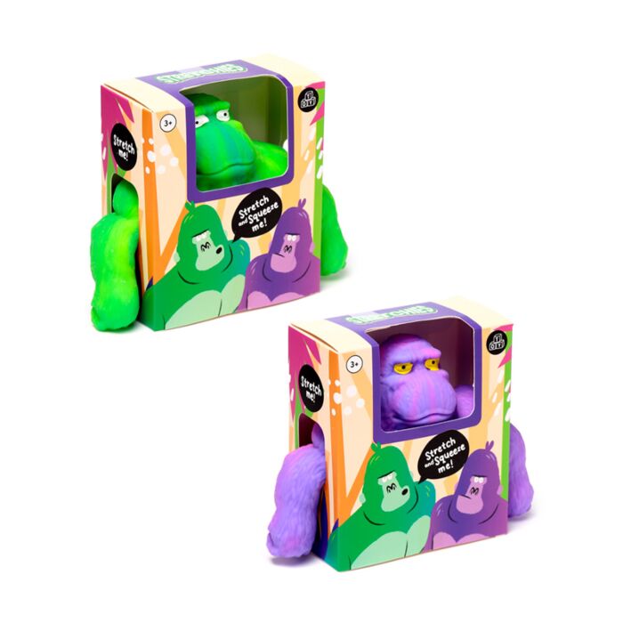 Brinquedo Gorila de cores elástico 18cm