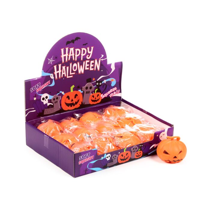 Brinquedo para espremer abóbora assustadora